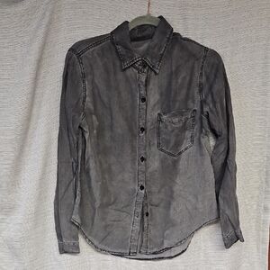Gray Denim Shirt